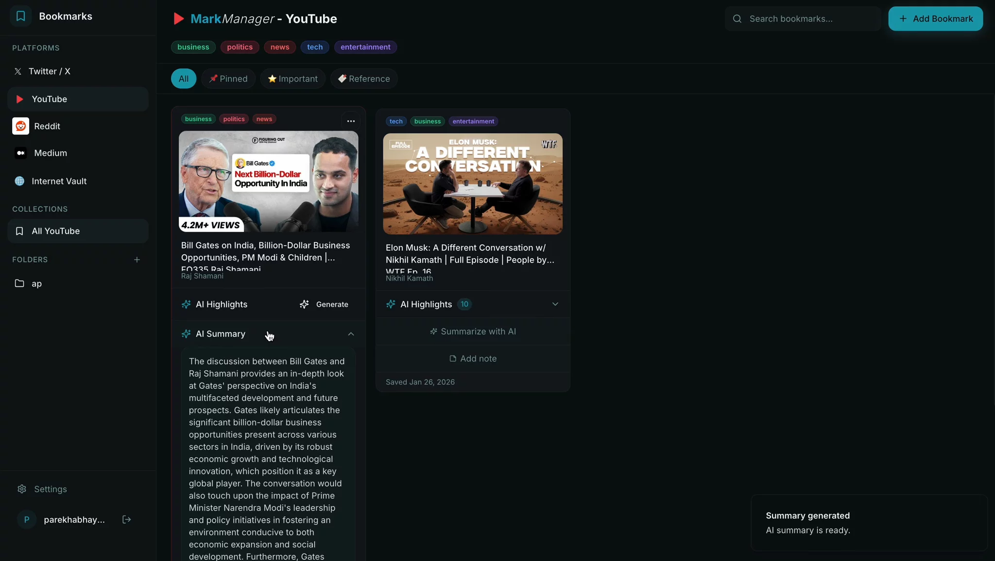 MarkManager - Your Unified Bookmark Manager image 1