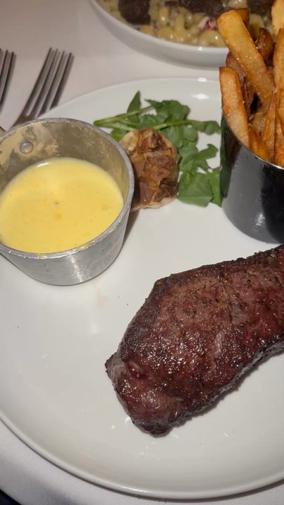 Chouette - NY strip frites with bernaise - French Near Me - Columbus, Ohio