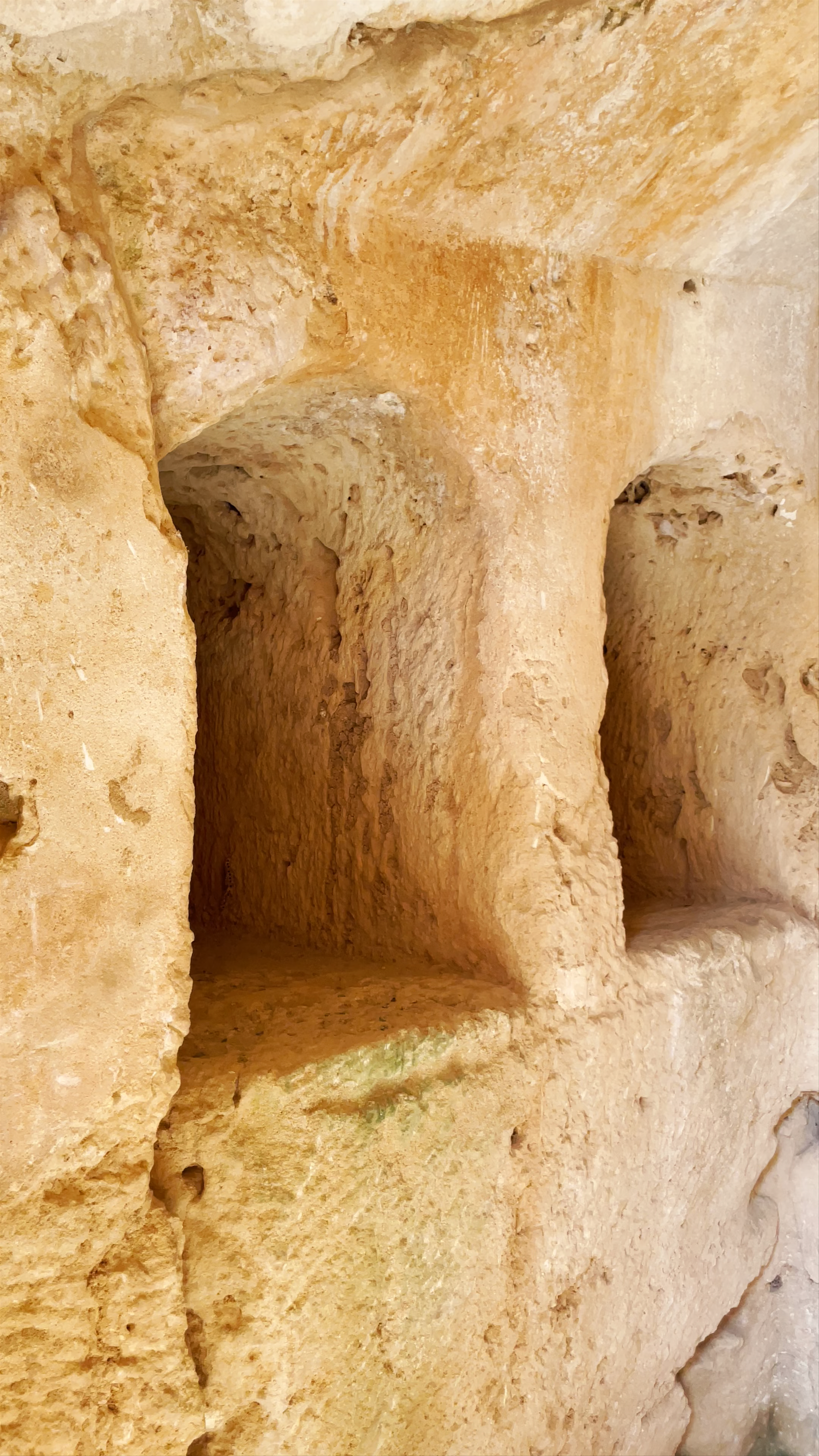 Exploring Tomb 4 on the Coastal Broadwalk in Paphos, Cyprus