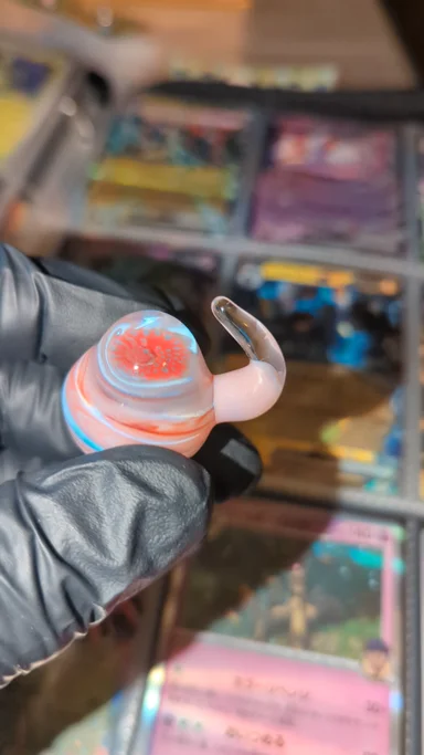 Preview pic of Marble with pink Cadillac horn handle