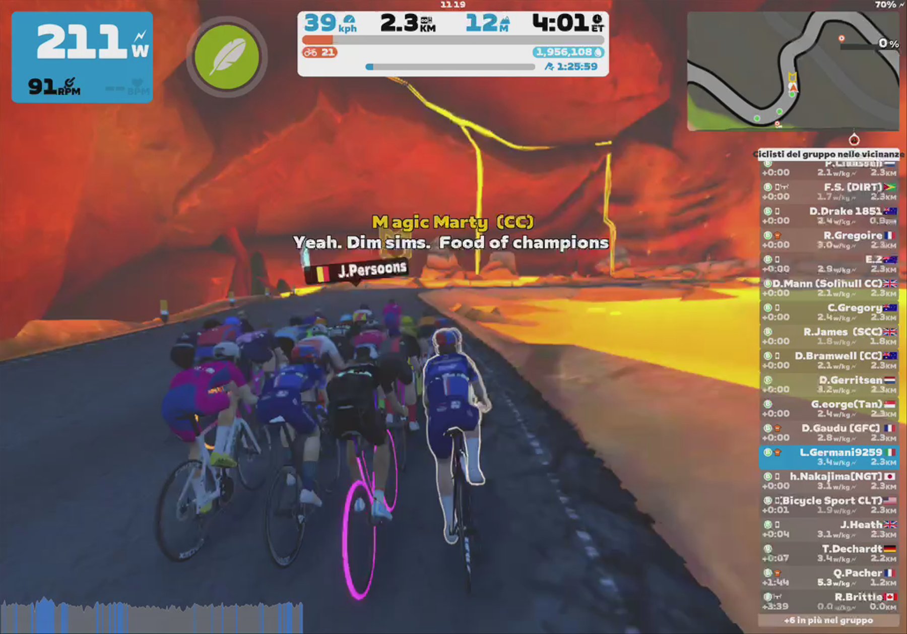 Zwift - Group Ride: Friday Funduro brought to you by Cycle Plus (B) on Spiral into the Volcano in Watopia