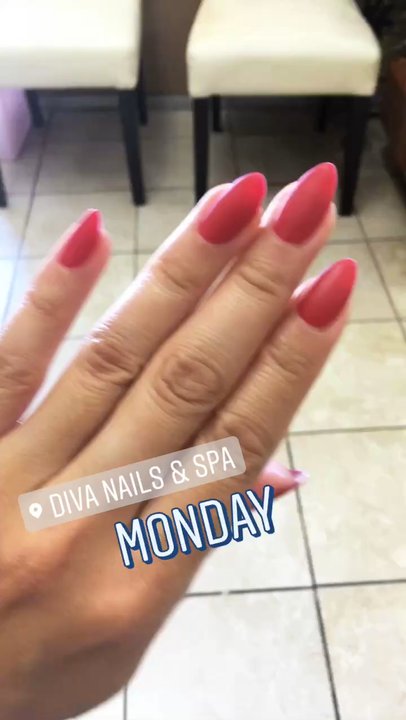 Diva Nails & Spa - Ruby does it again with matte red! - Nail Salons Near Me - Walnut Creek, California