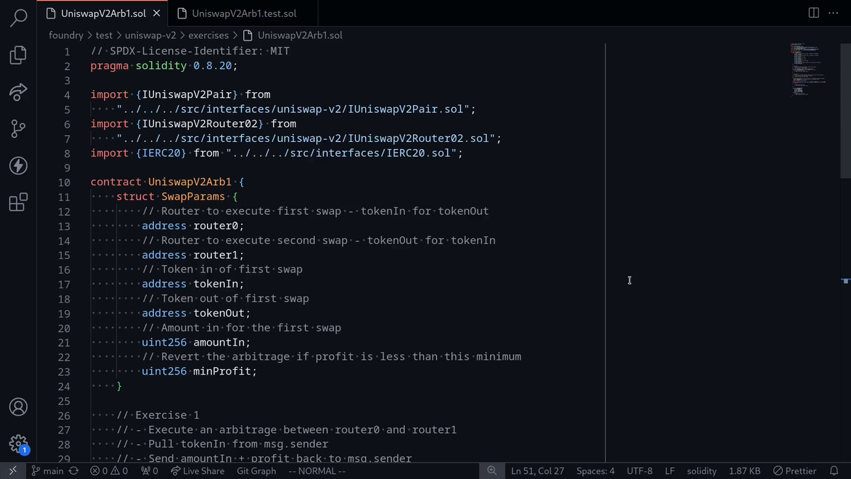 Video: App - Arb Ex 1 Sol - Uniswap V2