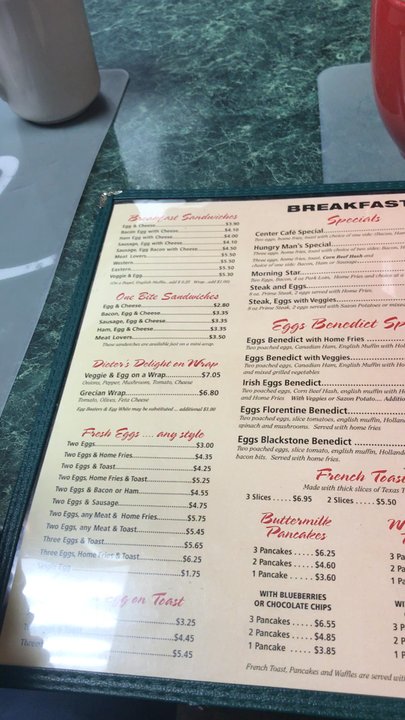 Winthrop Center Cafe - This is the menu I'm her kid lol - Diners Near Me - Winthrop, Massachusetts