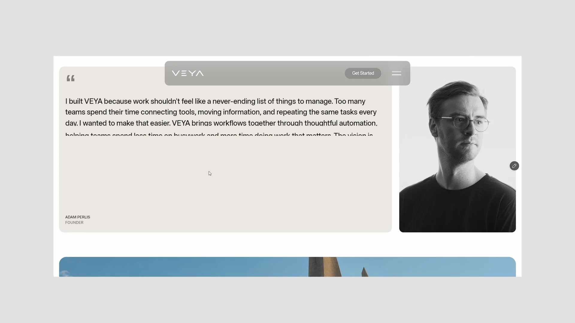 about page is coming together 🎬a little look at the process and the details behind the design. more soon.