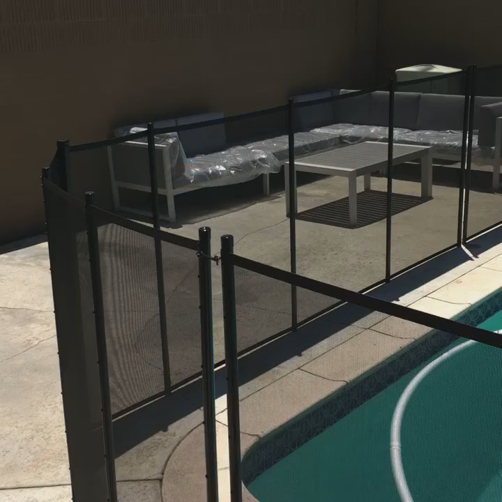 Nathans Pool Fence - Great job! L shaped fencing with the locked gate at the shallow end. - Fences & Gates Near Me - Brea, California