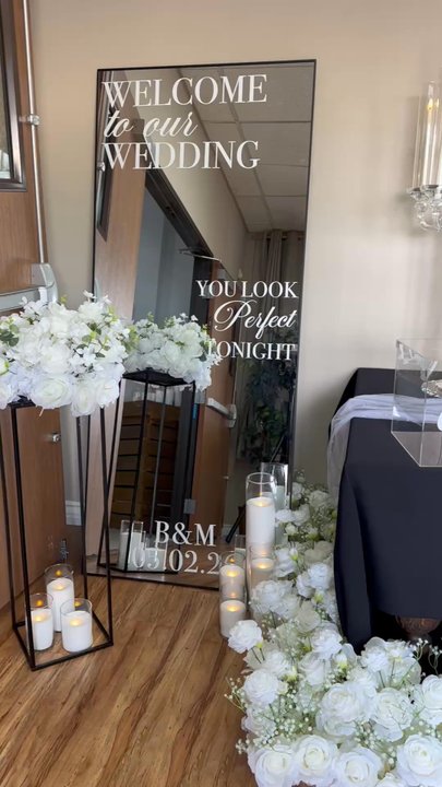Wedding Revolution - Welcome table - Party Equipment Rentals Near Me