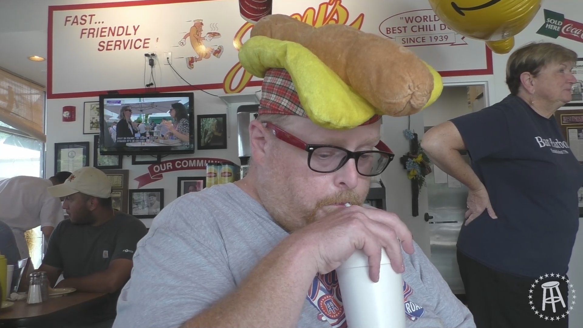 Raw Dogging at Joey's Hot Dogs in Virginia