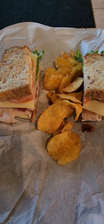 Seas the Day Cafe  - The Club on Gluten free bread with jalapeño chips. $14.29 (with tax) September 2023 - Coffee & Tea Near Me - Everett, Washington