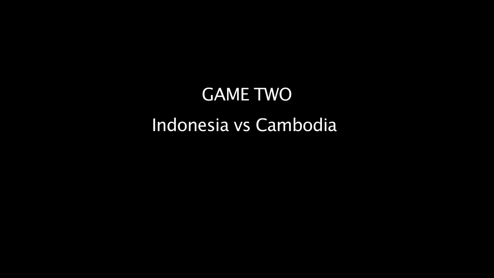 Players from the Cambodia and Indonesia baseball teams exchange formal greetings on the field before starting a game. The sequence captures pre-game camaraderie followed by active gameplay on a professional stadium diamond.