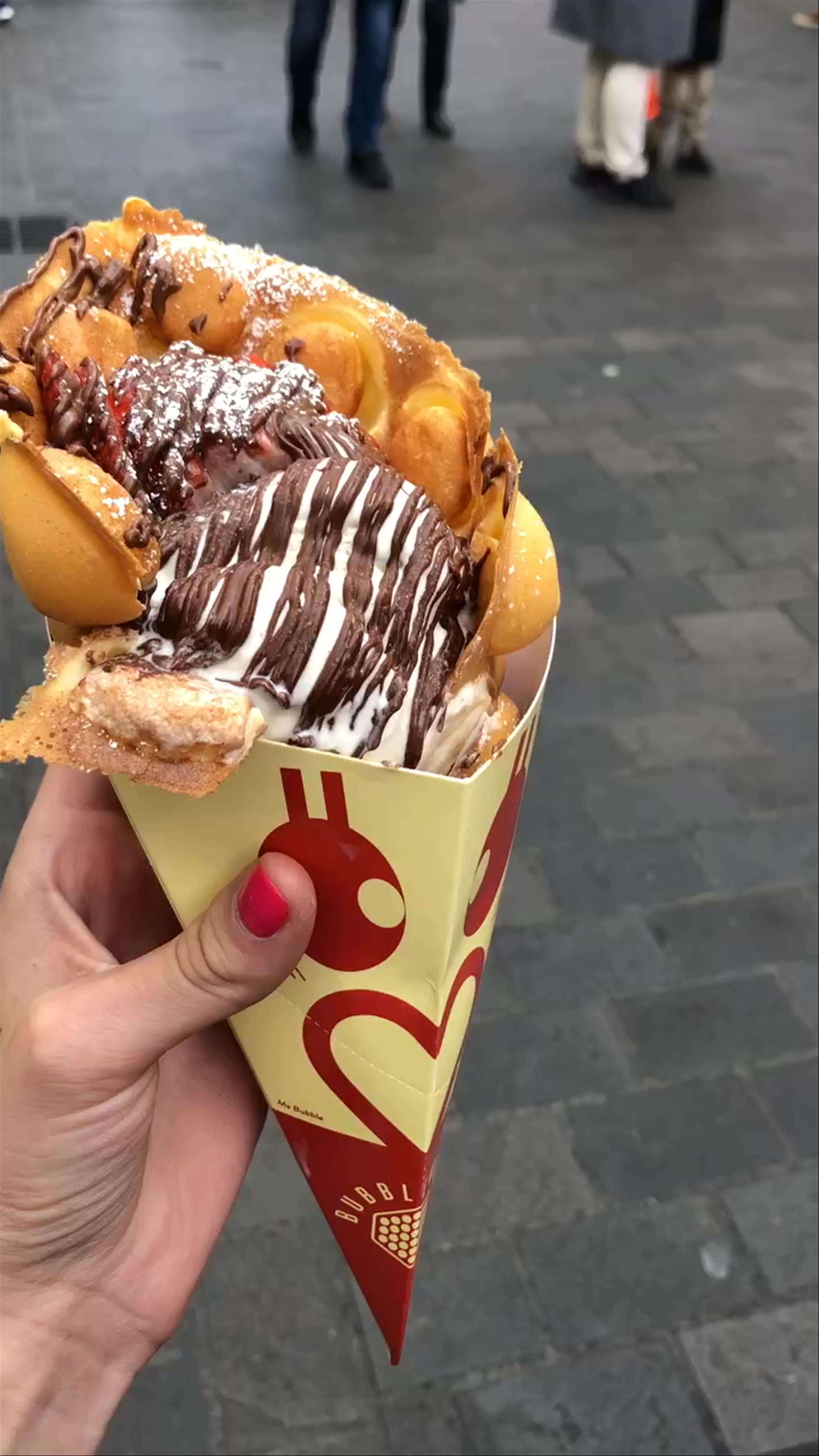 Bubblewrap Waffle, Wardour Street, London, UK