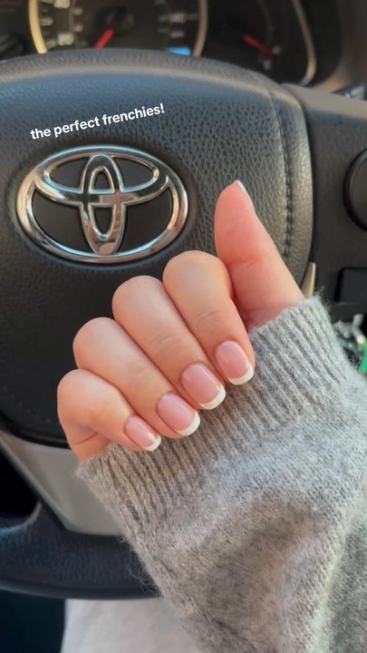 Express Nails & Spa - Ugh! Perfect builder gel frenchies for $52! This service was a Builder gel from my previous appointment with DALEN and then french tips. - Nail Salons Near Me - Minneapolis, Minnesota