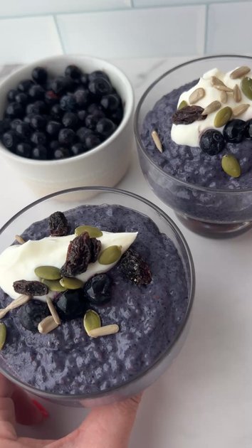 Blueberry Chia Pudding 🫐 | alicelovesbreakfast