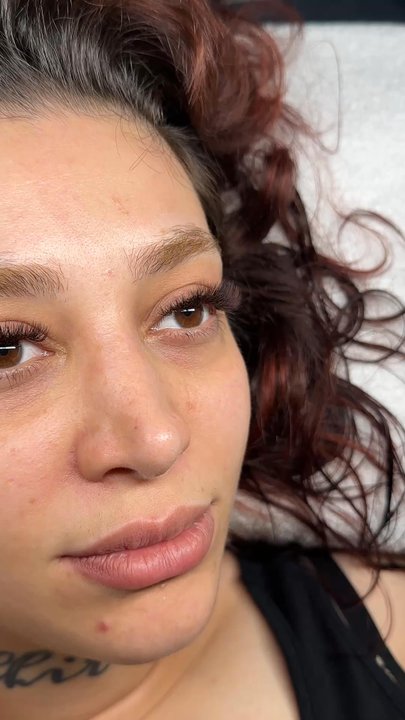 Lash Date Studio - Custom brown volume extensions - Eyelash Service Near Me - Toronto, Ontario