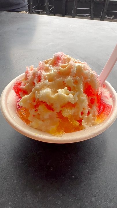 Aloha Ice - Their spoons are color changing - Shaved Ice Near Me - Carlsbad, California