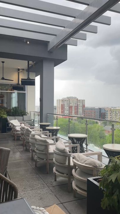 The Willard Rooftop Lounge - Patio kept us nice and dry on a beautiful Easter Sunday. - Cocktail Bars Near Me - Raleigh, North Carolina
