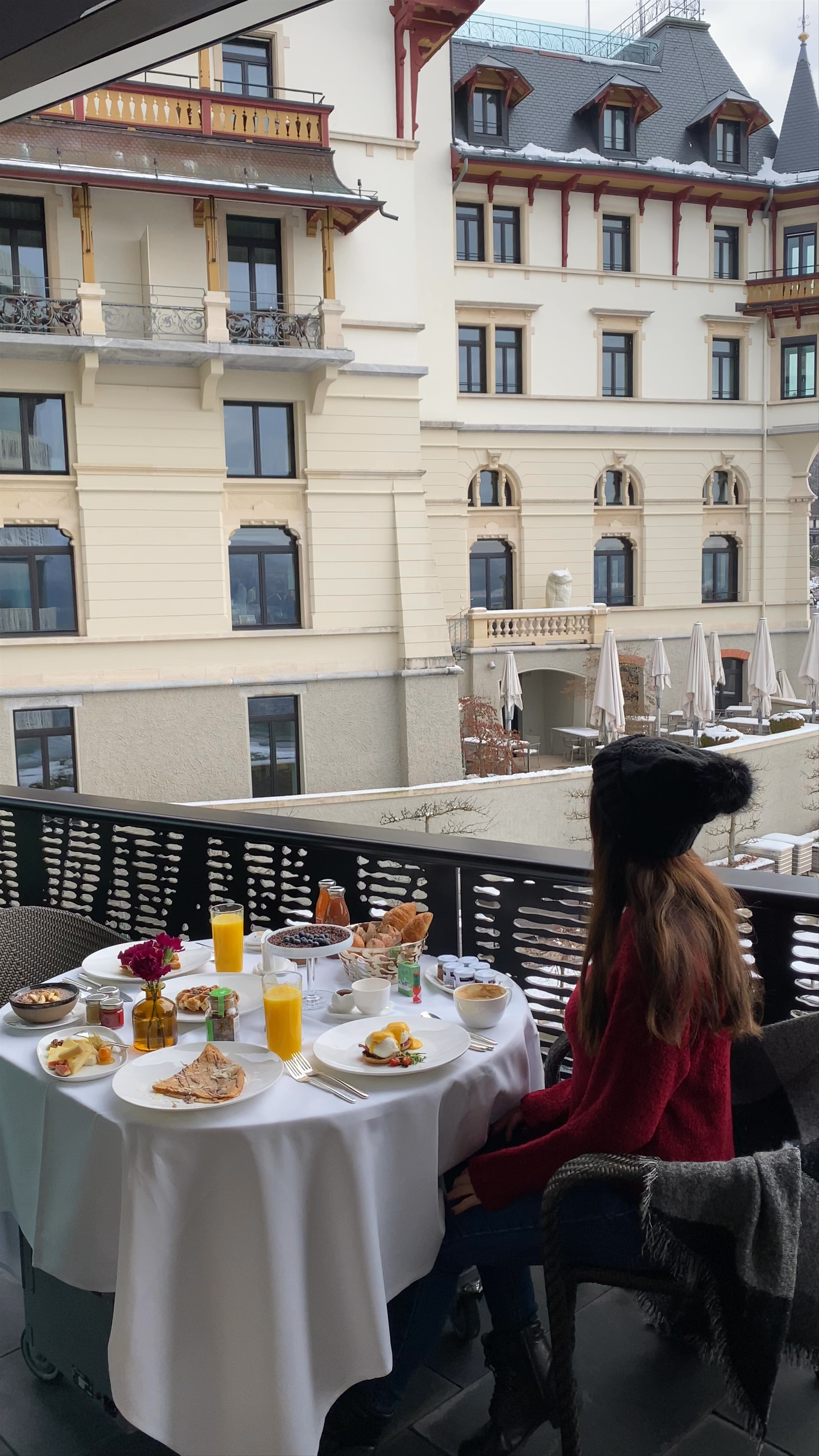 Elegant Winter Breakfast at The Dolder Grand, Zürich