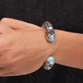 Silver Bracelet with larimar 