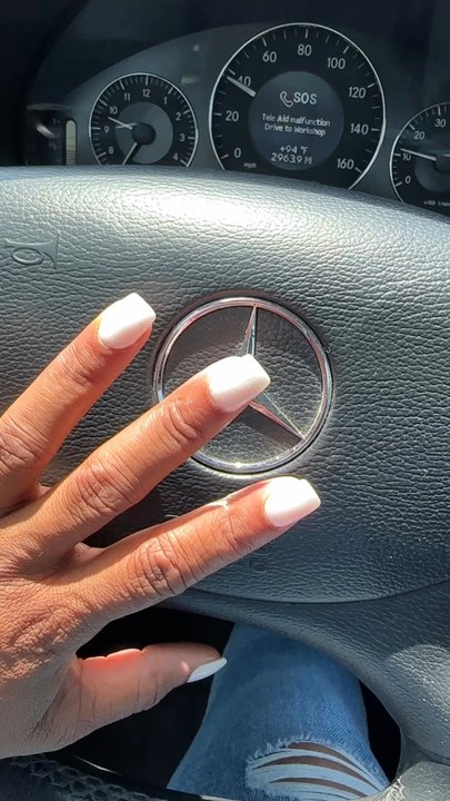 Nail Care Spa - Milky white with a little shimmer yet simple dip powder - Nail Salons Near Me - Marietta, Georgia