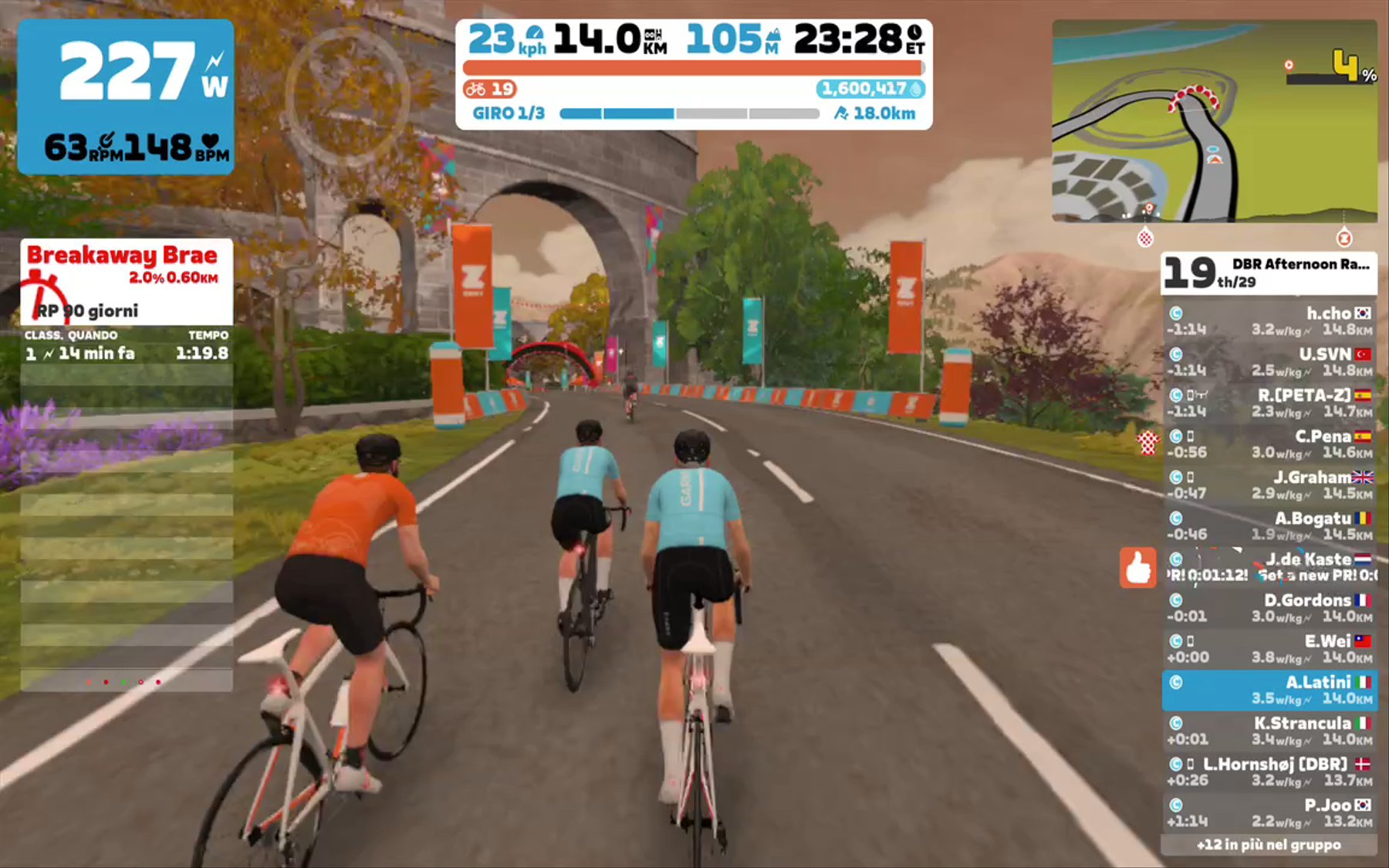 Zwift - Race: DBR Afternoon Race  (C) on Rolling Highlands in Scotland