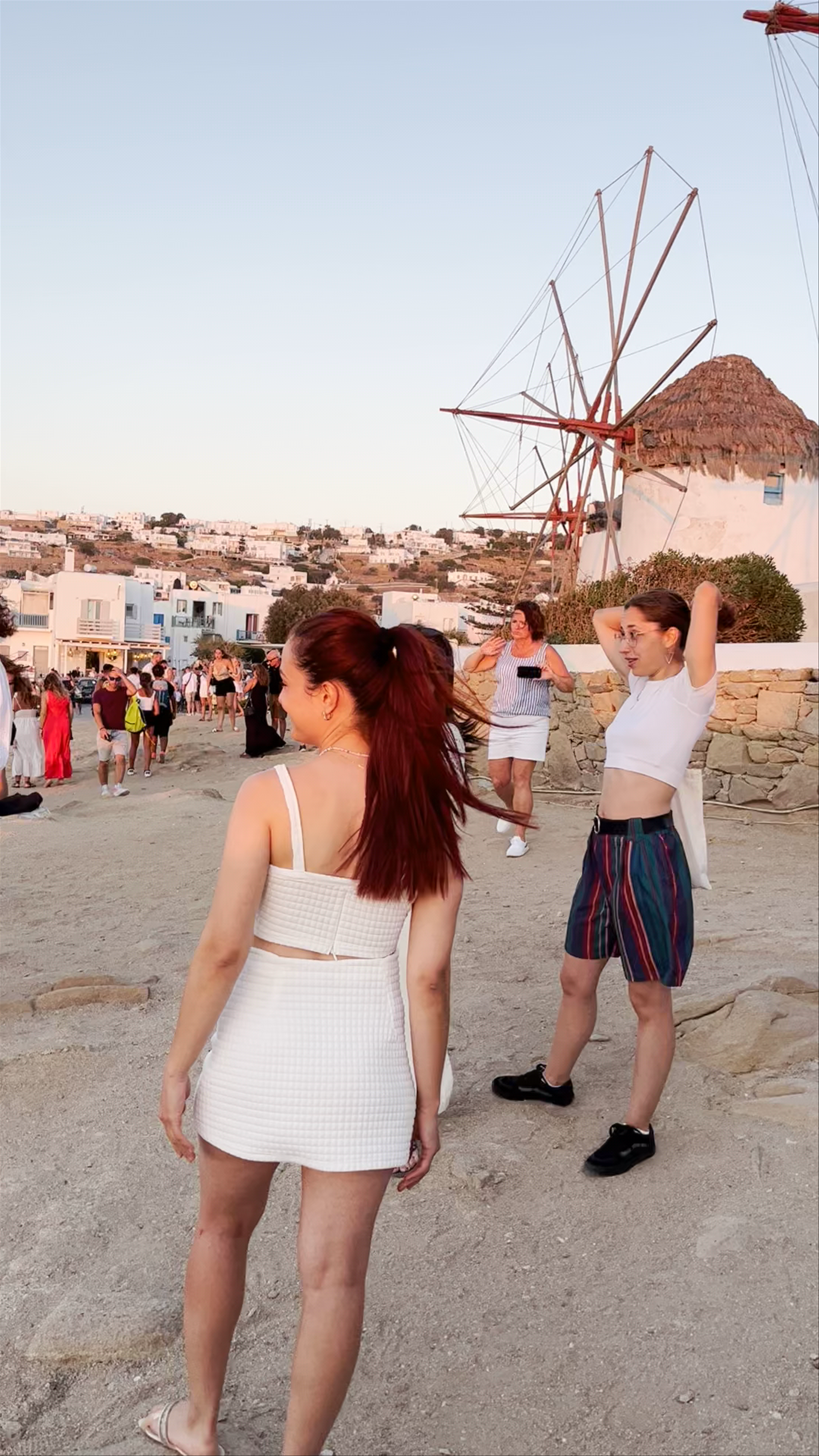 Sunset Gathering at Mykonos Windmills