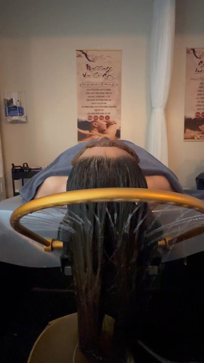 MH Head Spa - I'm getting my hair washed after my head massage. It was so cool and felt good. - Skin Care Near Me - San Jose, California