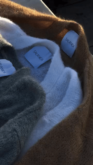 Mohair Cardigan - Grey | MELODY – SALANIDA