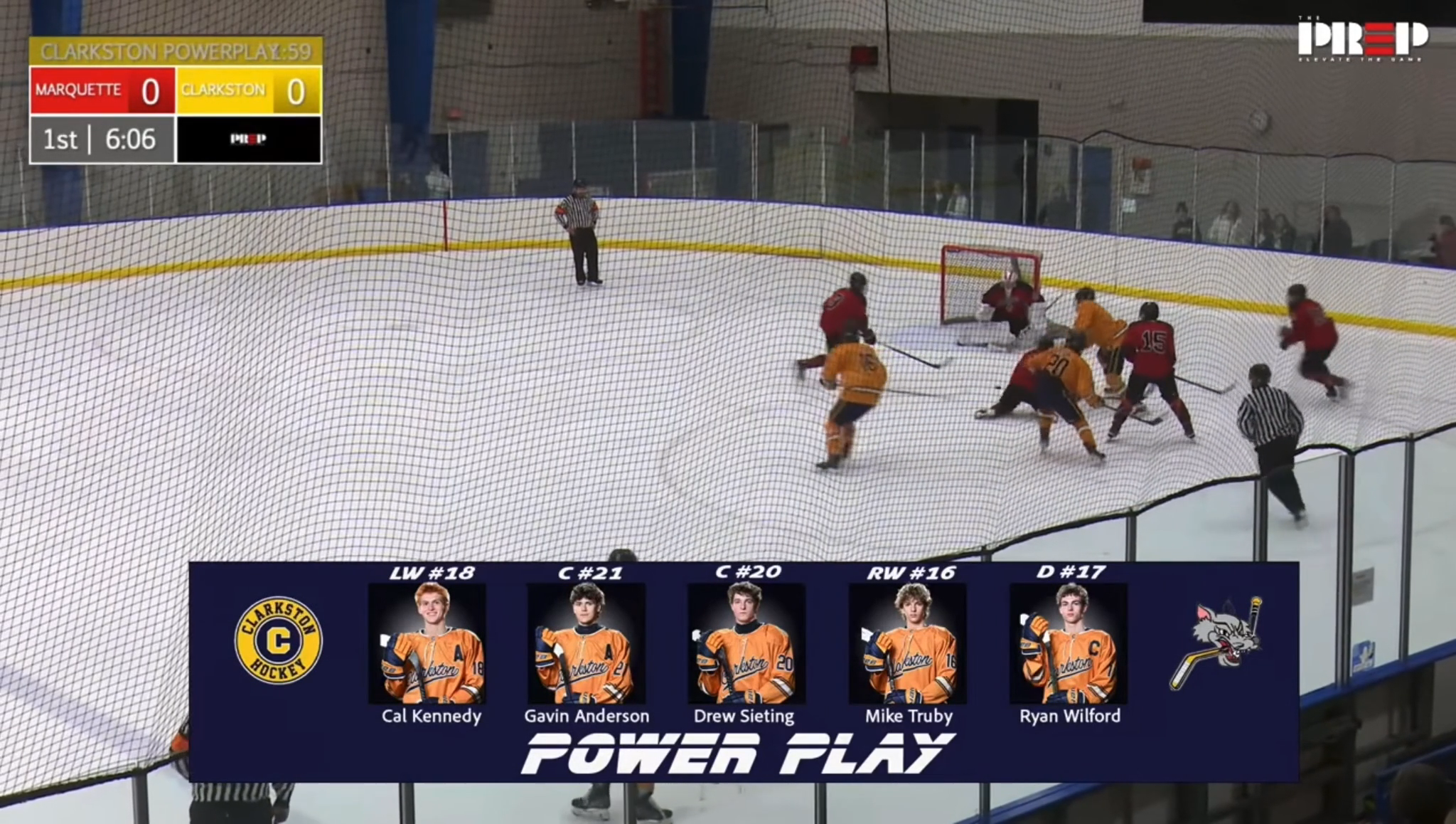 Mikey Truby | Clarkston Hockey vs Marquette