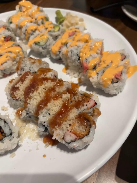 Kimpro Sushi - Spicy tuna, sweet potato, spicy California Roll, shrimp tempura roll - Asian Fusion Near Me - Palatine, Illinois
