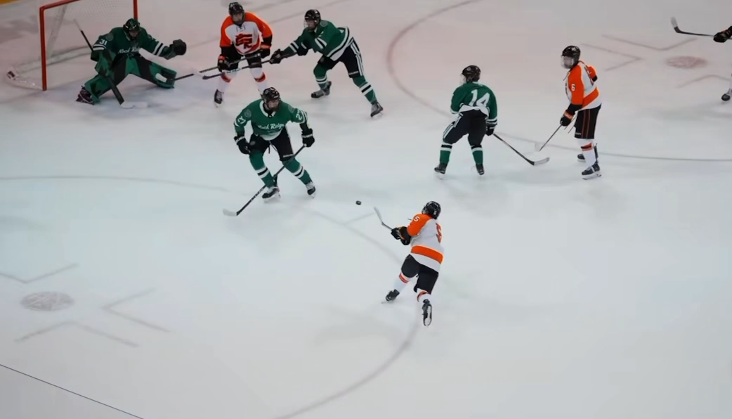 Will Shermoen's Power Play Goal - Grand Rapids High Highlights