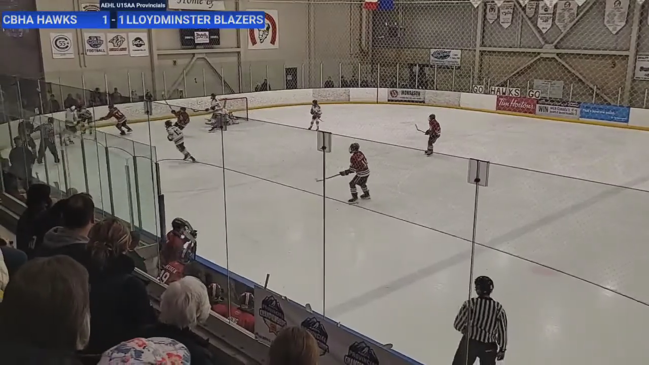 Cameron Hildebrand's Powerful Point Shot - U15 AA Championships