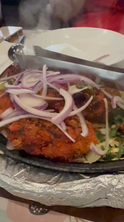 New Sitara - Fajita styled platter only better. Tandoori chicken! - Indian Near Me - Austin, Texas