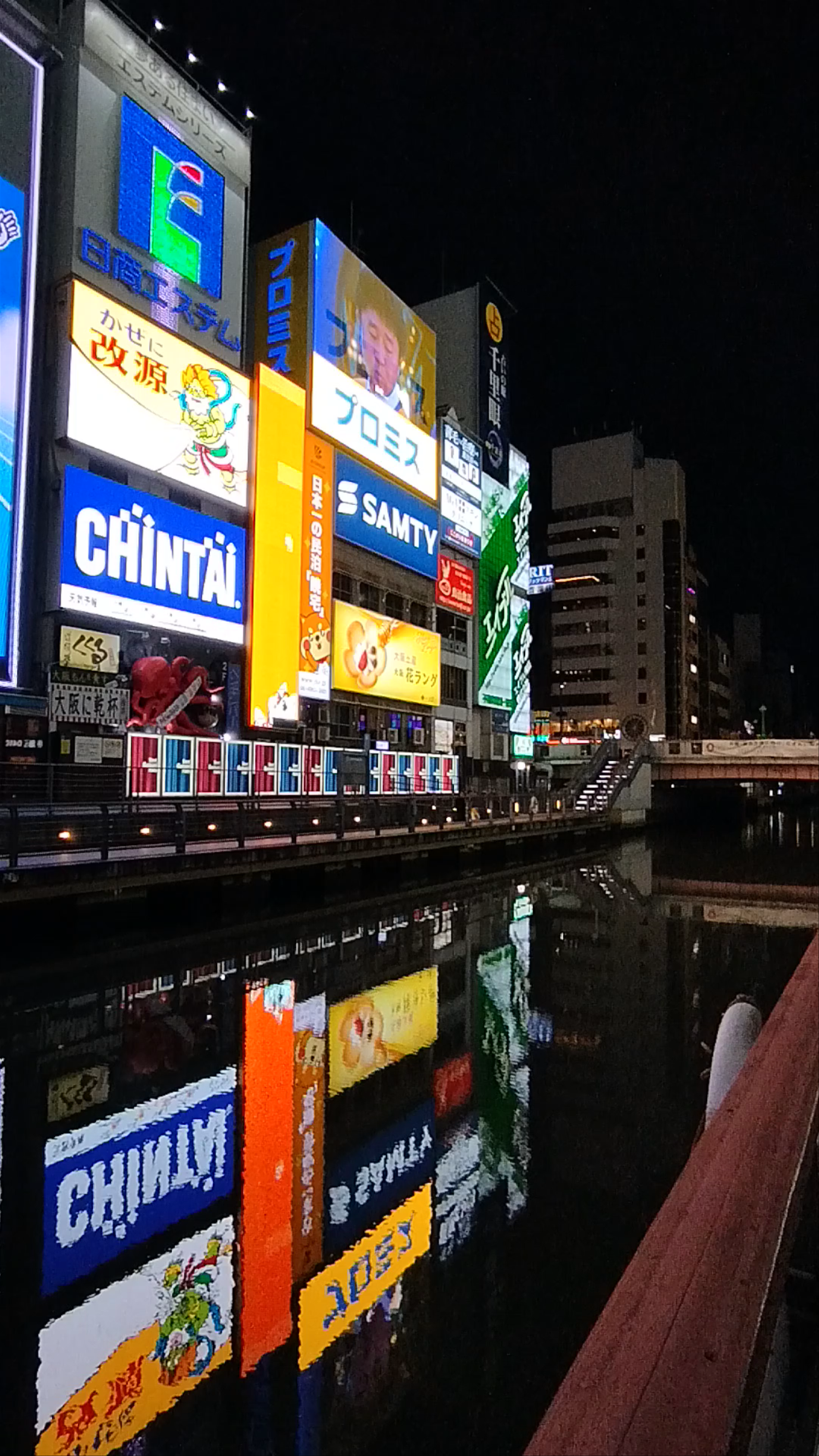 Glico Sign and Dotonbori at Night, Osaka