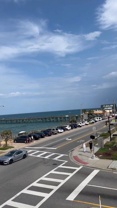 Finns Beachside Pub - View from upper deck - New American Near Me - Flagler Beach, Florida