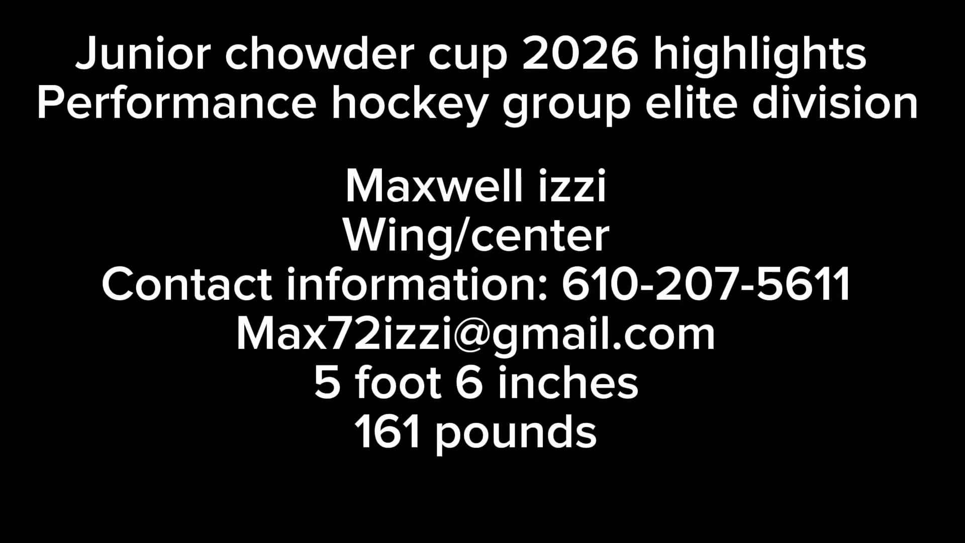 Maxwell Izzi: Elite Highlights from Junior Chowder Cup 2026