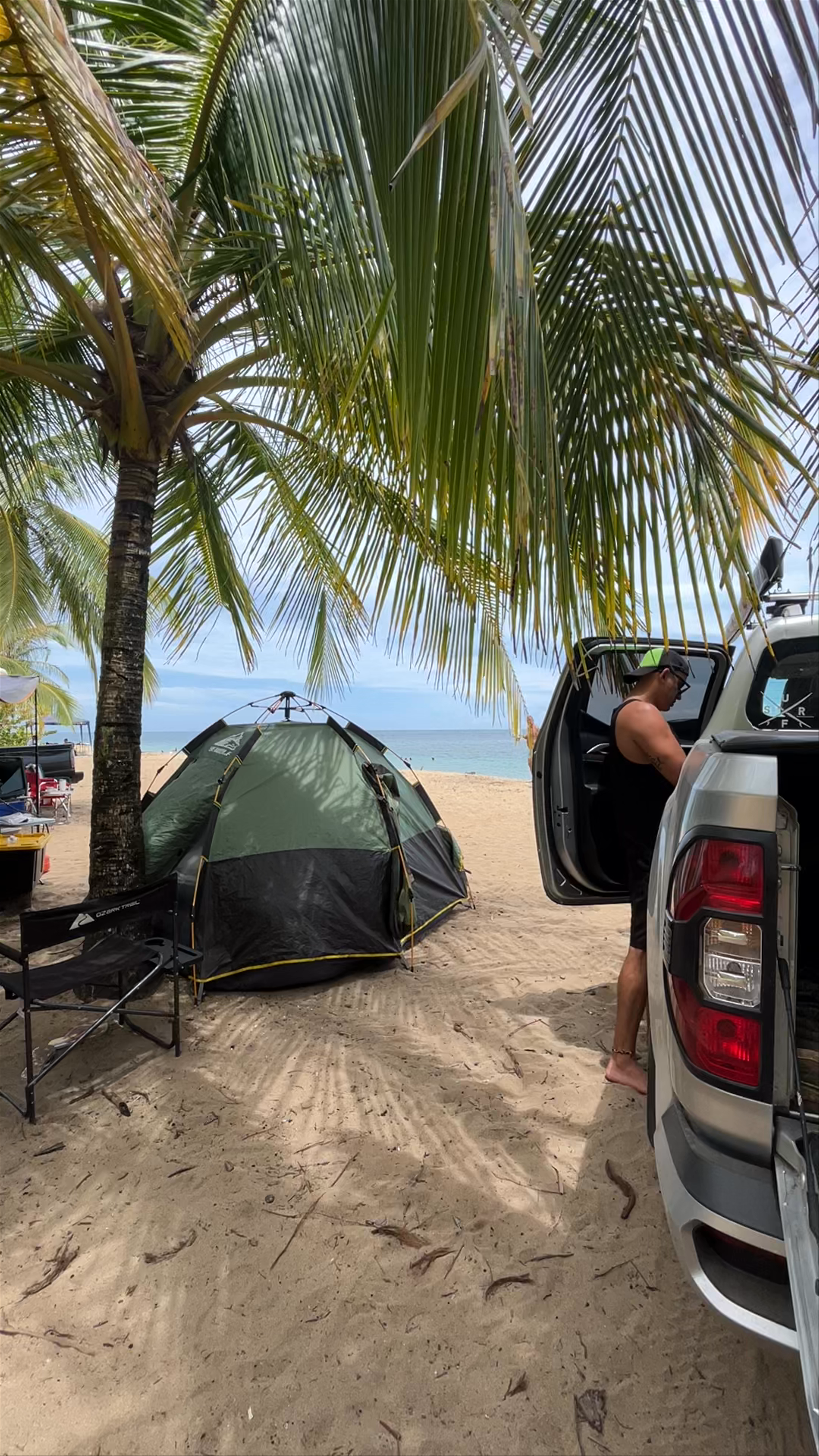 Beach Camping Bliss at Playa Punta Uva, Costa Rica