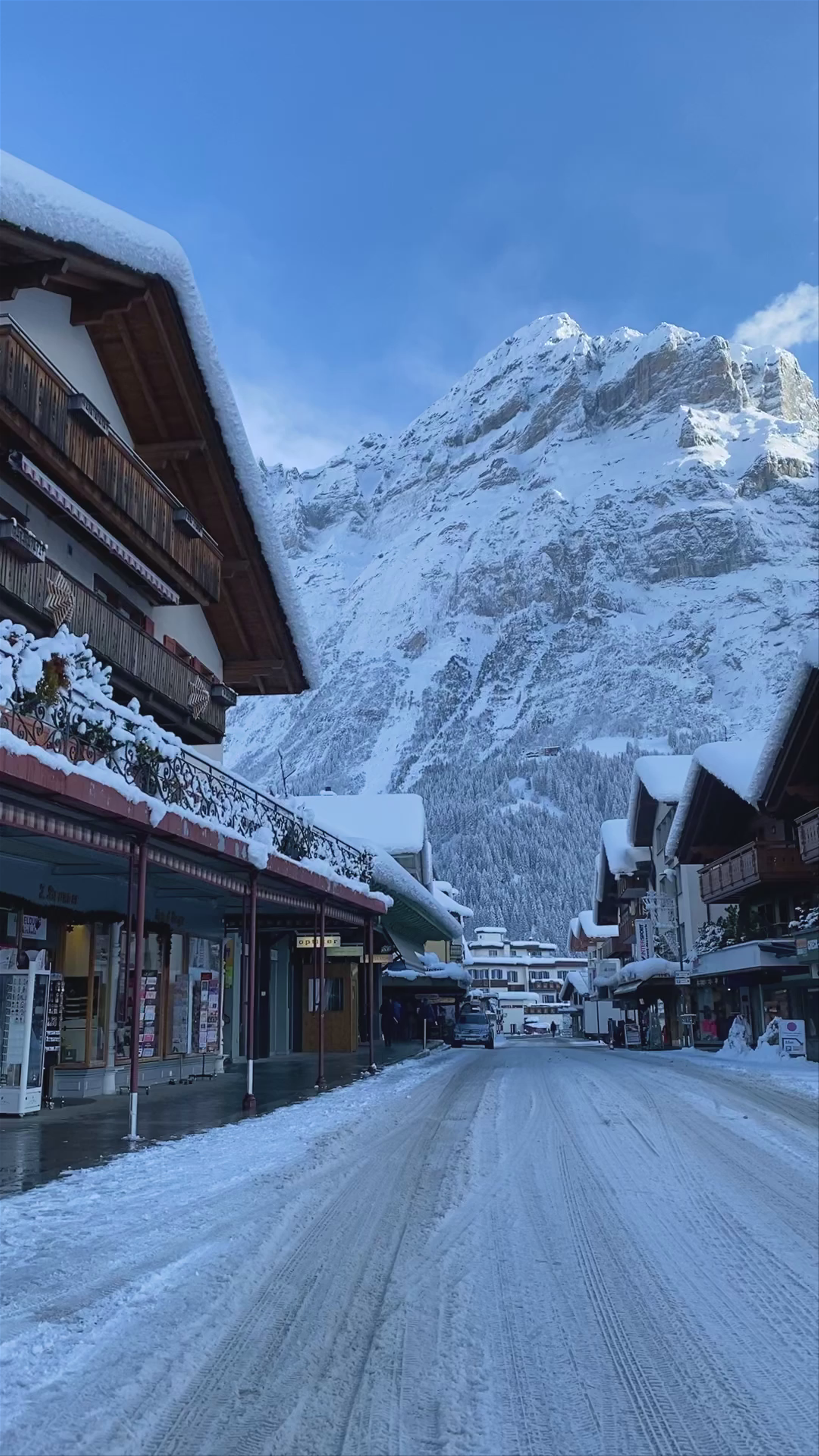 Winter Serenity in Grindelwald: Snow-Covered Alpine Village