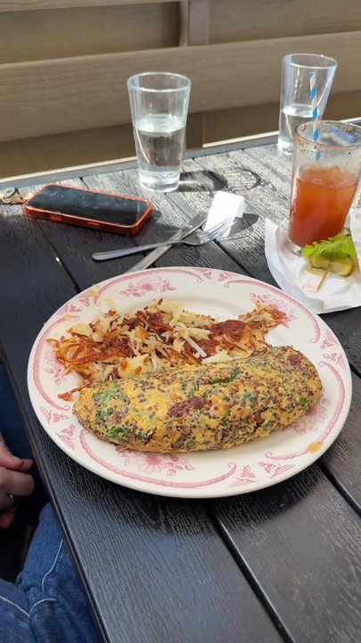 Eggstasy - Sun-dried Tomato and Goat Cheese Omelette - Breakfast & Brunch Near Me - Scottsdale, Arizona