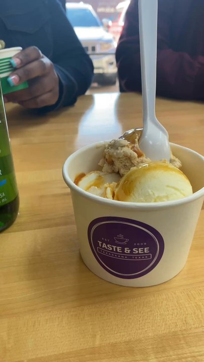 Taste and See - I can't remember the ice cream but they have toppings - Gelato Near Me - Texarkana, Texas