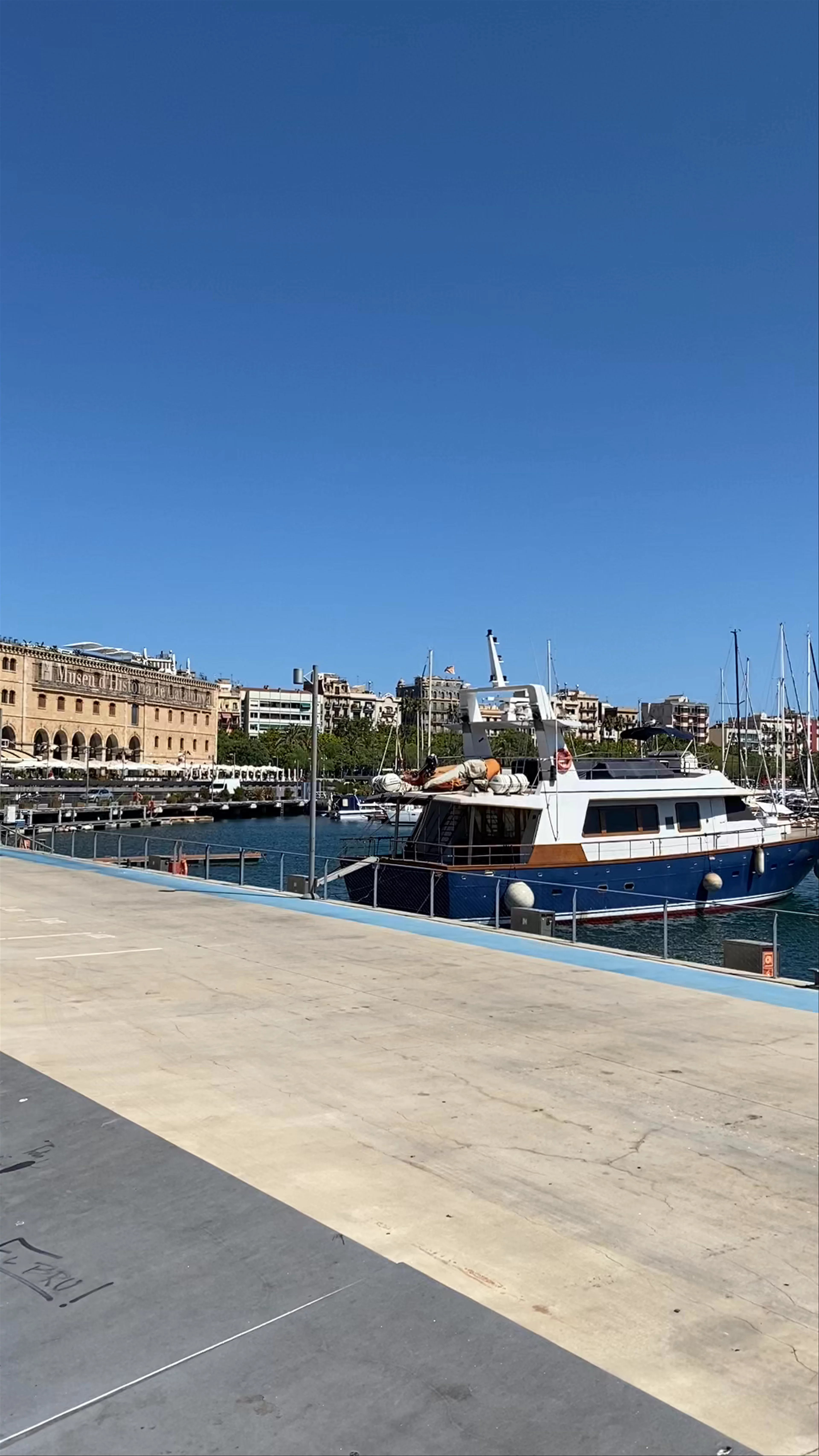 Port Vell, Rambla de Mar, Barcelona, Spain