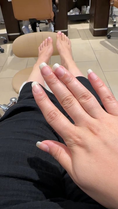Cocoa Nail & Spa - For reference, these are my natural nails. Filed myself. Looking forward to my next appt! - Nail Salons Near Me - Harrison, New York