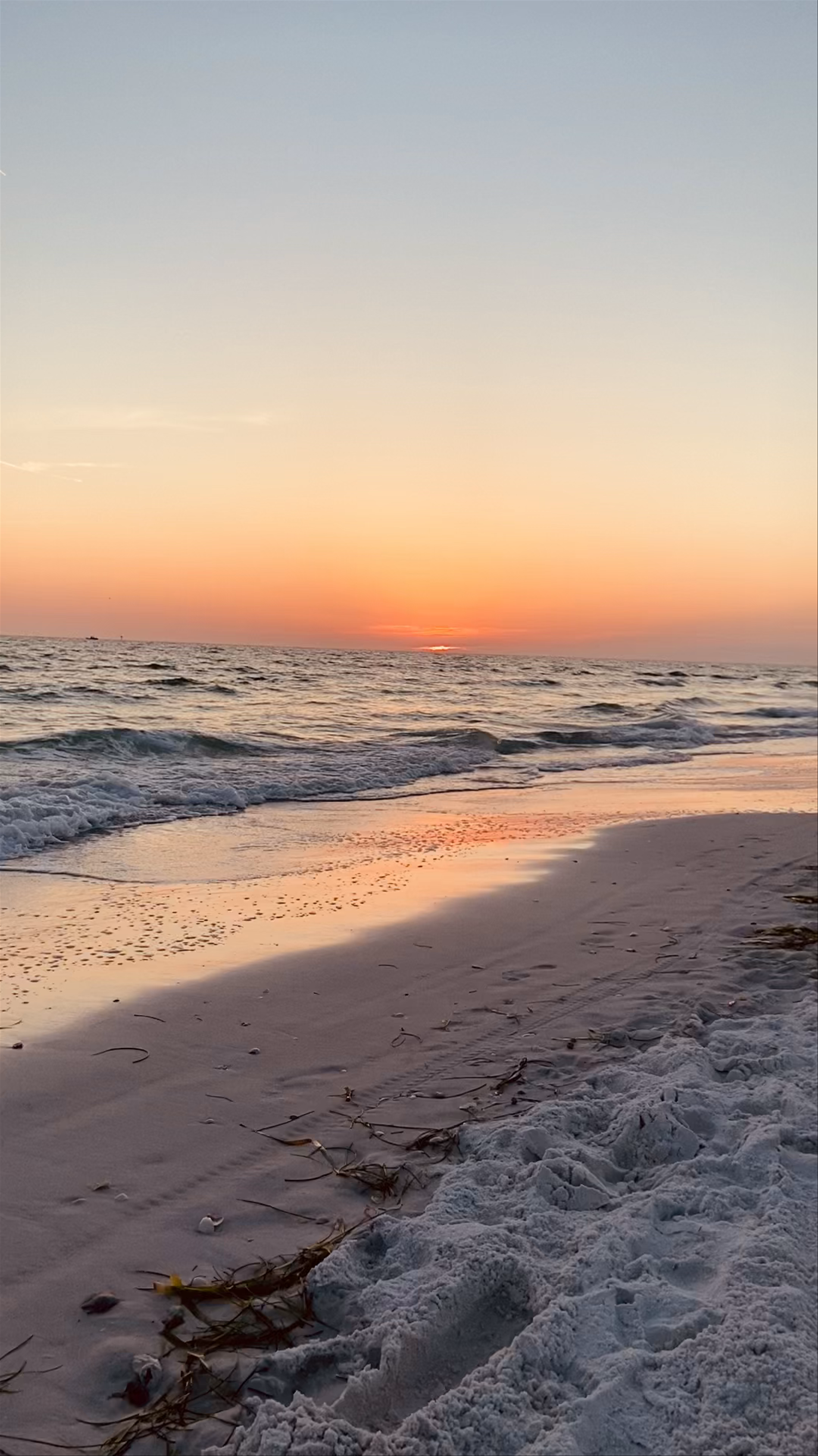Mesmerizing Sunset at Sarasota Beach, Siesta Key, Florida