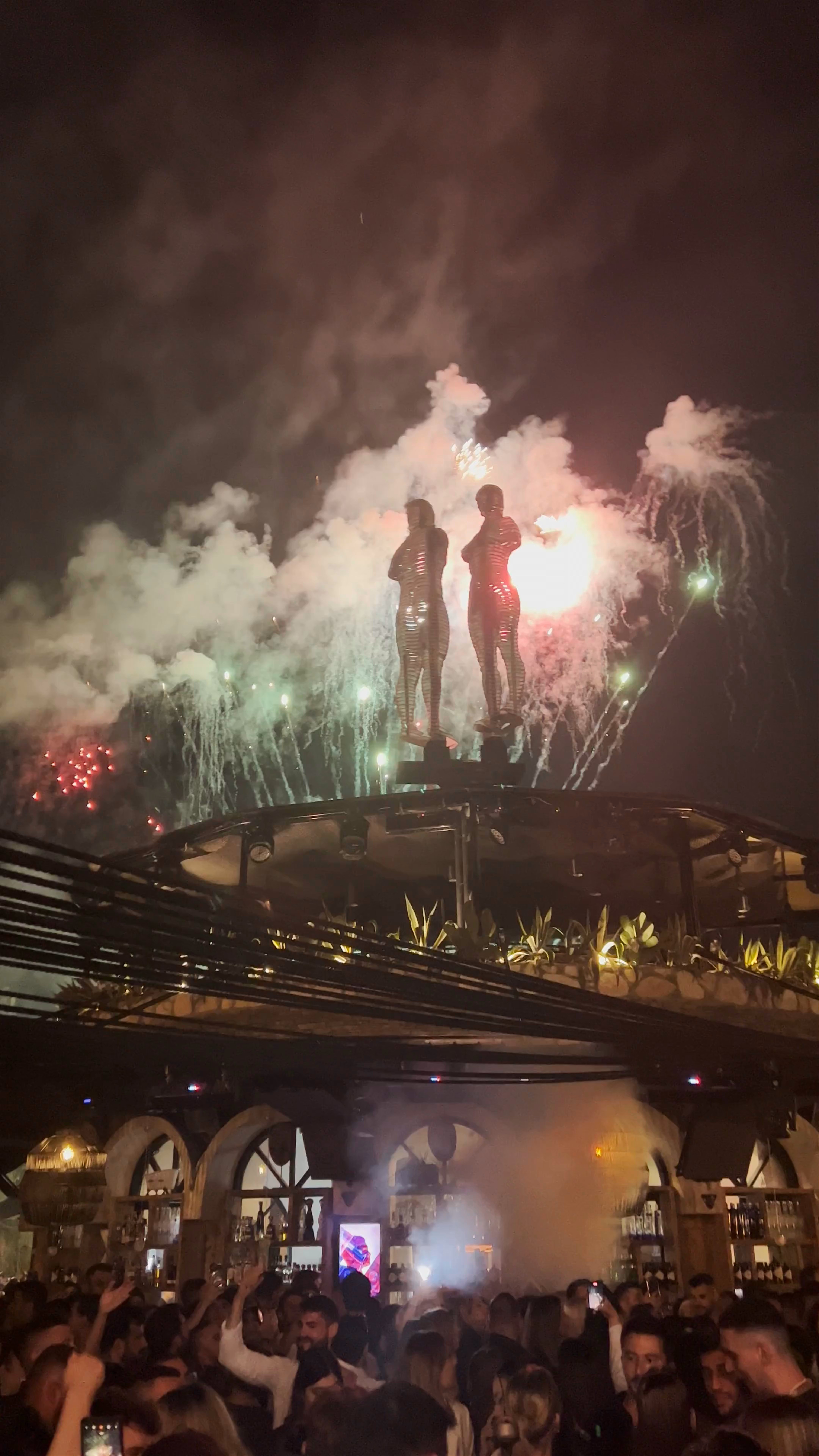 Eden Of Shaka Nightlife Celebration with Fireworks in Solina, Greece