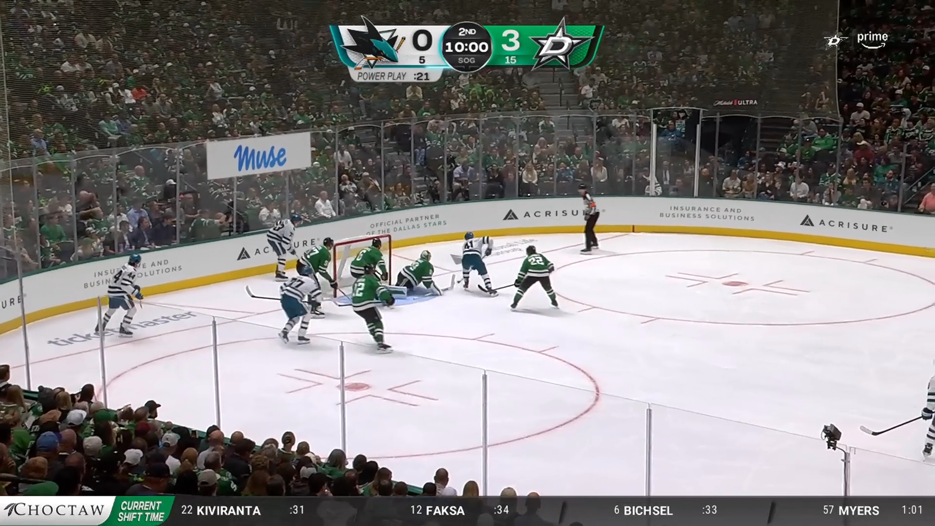 Oettinger Earns 17th Career Shutout as Stars Blank Sharks · Oct. 5, 2026
