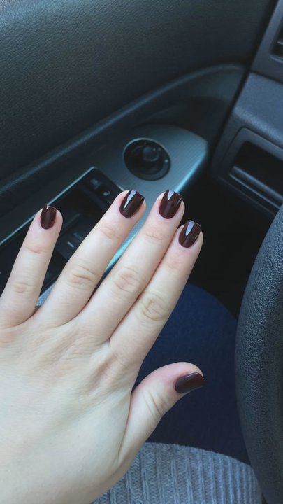 Best Nails - Love this OPI nail polish... Dark Burgundy color that also looks black - Nail Salons Near Me - Los Angeles, California