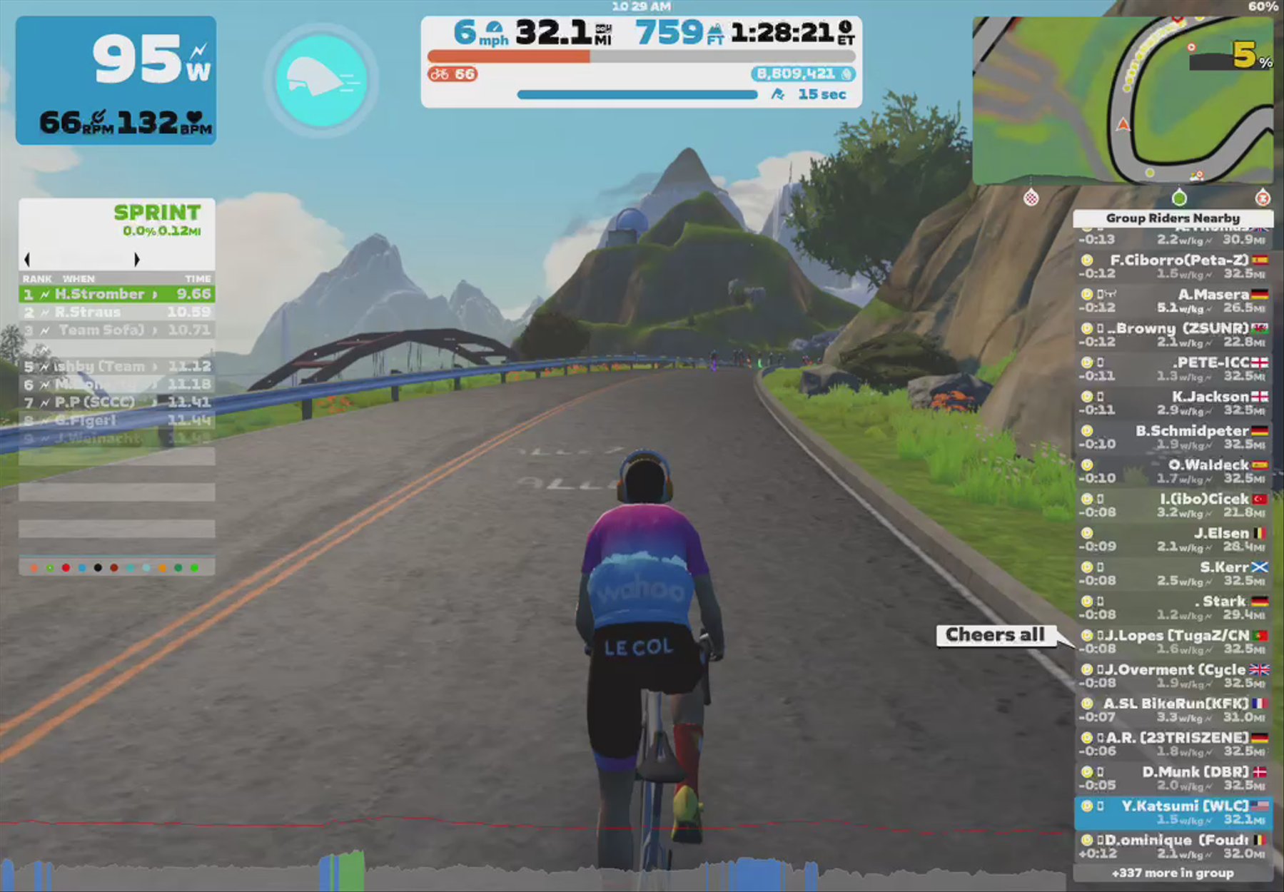 Zwift - Group Ride: Cycle Nation Sindowner Thursday Fumble (D) on Triple Flat Loops in Watopia