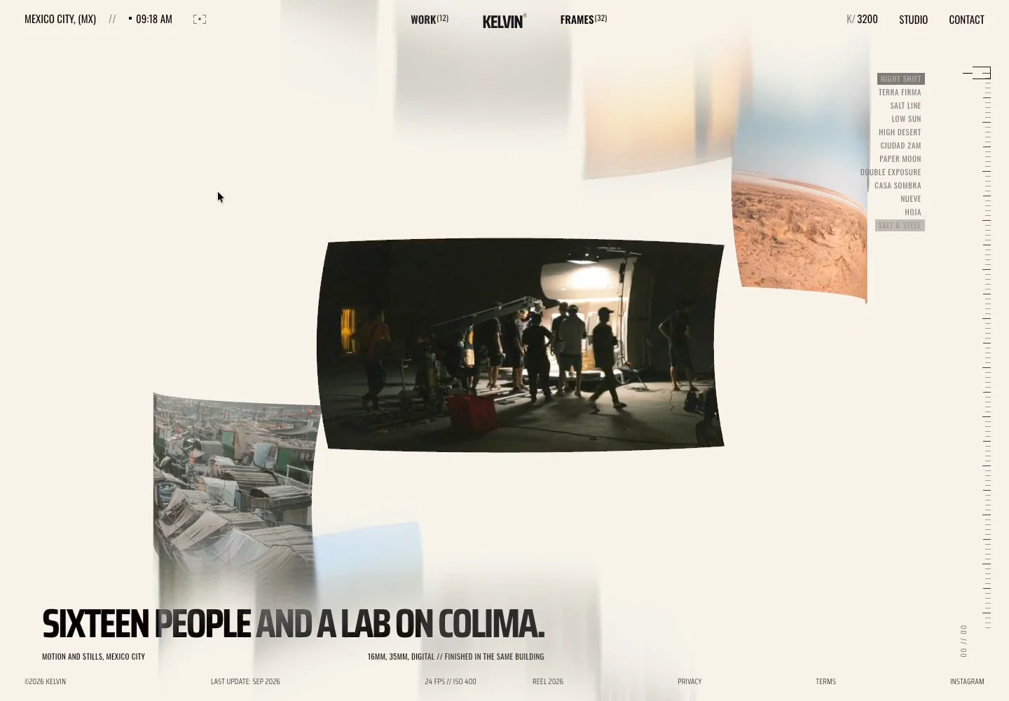 Kelvin Studio Template!Homepage looking sharp, adopted from Yousuf Soomro open-source code component on Github!