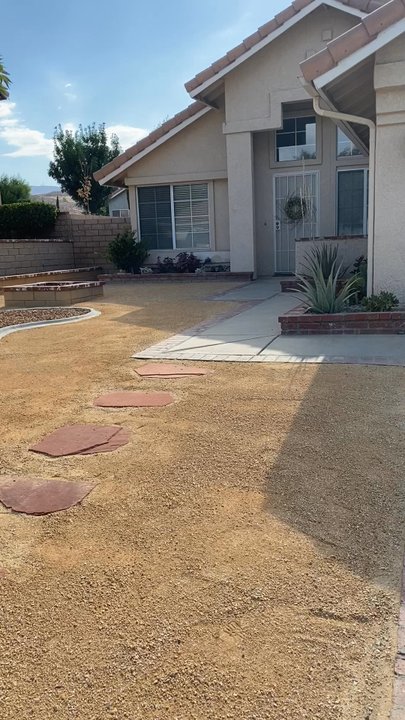Bill's Landscaping - Desert landscaping front yard. - Landscaping Near Me - Lancaster, California