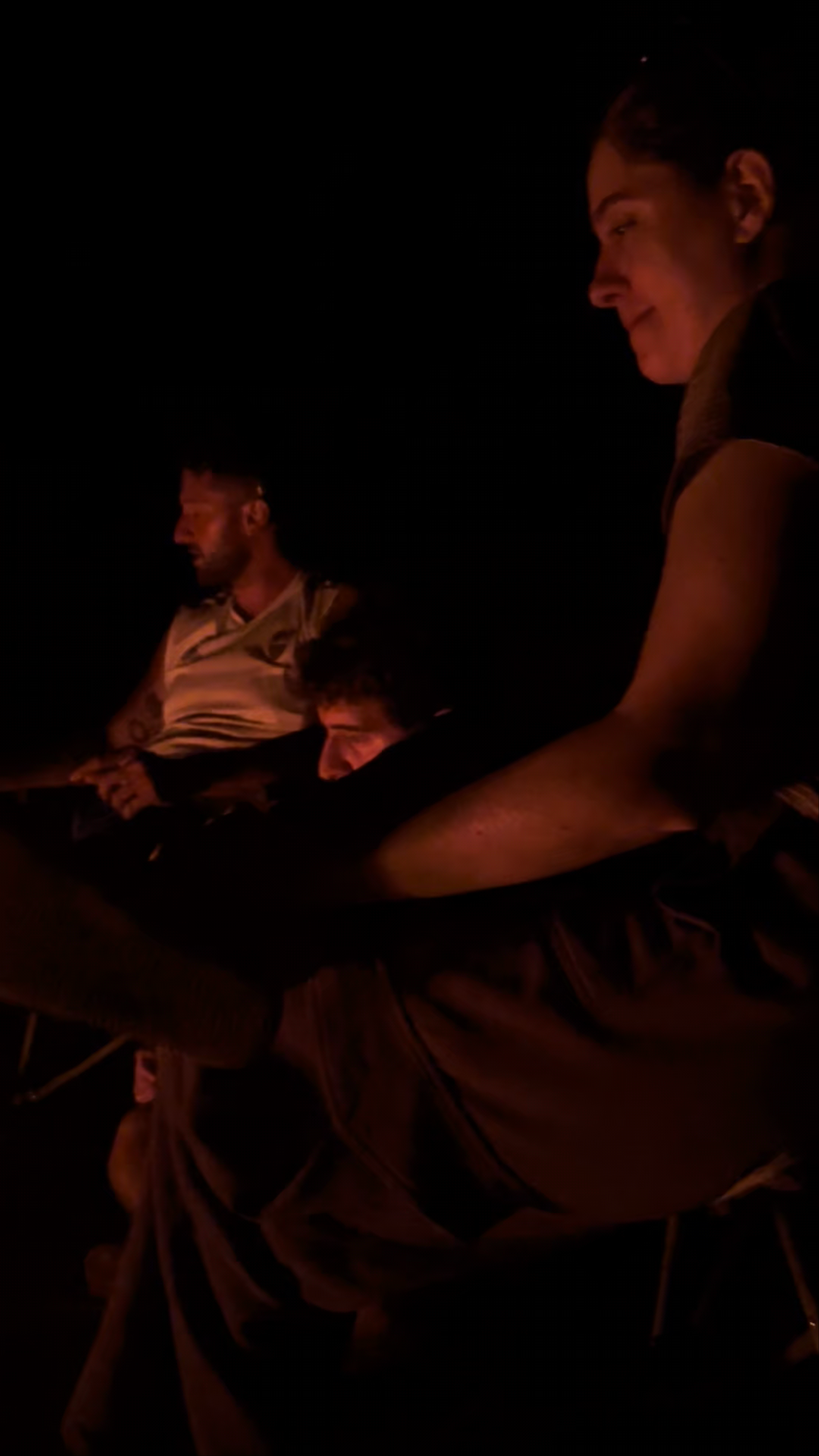 Night Campfire Gathering at Al Qudra Desert Road, Dubai