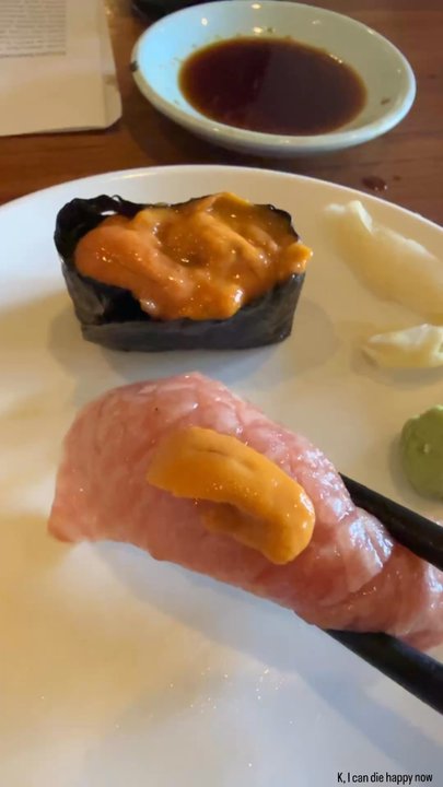 SanKai Sushi - Toro and uni. Haha made my own toro uni combo - Sushi Bars Near Me - Edmonds, Washington